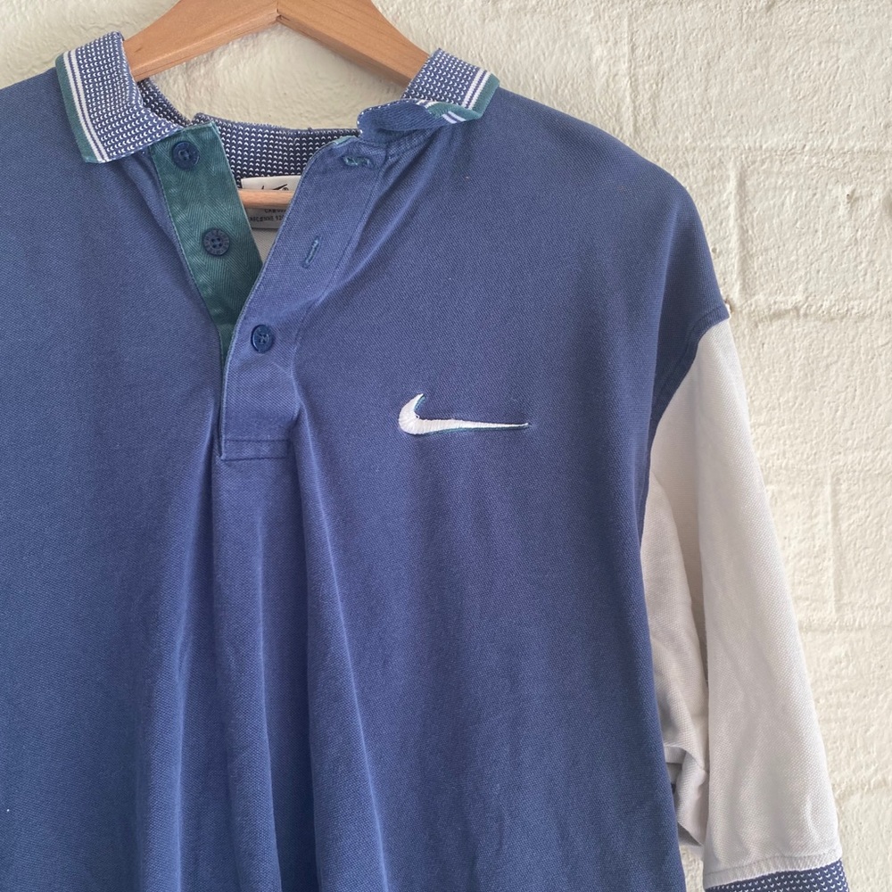 Vintage Nike Duel Embroidered Logo Polo